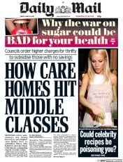 Daily Mail (UK) Newspaper Front Page for 31 March 2017