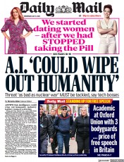 Daily Mail front page for 31 May 2023