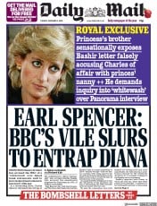 Daily Mail (UK) Newspaper Front Page for 3 November 2020