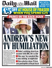 Daily Mail (UK) Newspaper Front Page for 3 December 2019