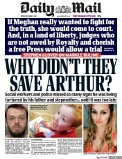 Daily Mail (UK) Newspaper Front Page for 3 December 2021