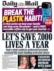 Daily Mail (UK) Newspaper Front Page for 3 February 2018