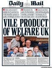 Daily Mail (UK) Newspaper Front Page for 3 April 2013