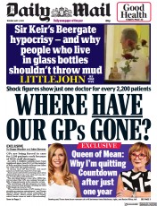 Daily Mail (UK) Newspaper Front Page for 3 May 2022