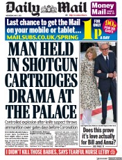 Daily Mail (UK) Newspaper Front Page for 3 May 2023