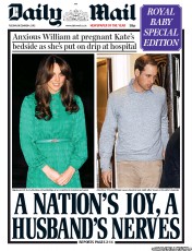 Daily Mail (UK) Newspaper Front Page for 4 December 2012