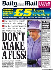 Daily Mail Newspaper Front Page (UK) for 4 March 2013