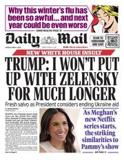 Daily Mail front page for 4 March 2025