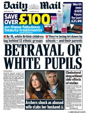 Daily Mail (UK) Newspaper Front Page for 4 April 2016