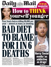 Daily Mail (UK) Newspaper Front Page for 4 April 2019