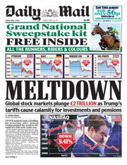 Daily Mail front page for 4 April 2025