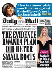 Daily Mail front page for 4 June 2025