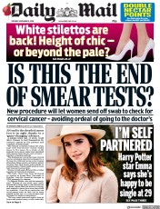 Daily Mail (UK) Newspaper Front Page for 5 November 2019