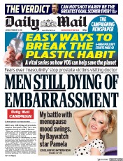 Daily Mail (UK) Newspaper Front Page for 5 February 2018