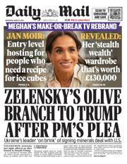 Daily Mail front page for 5 March 2025