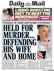 Daily Mail (UK) Newspaper Front Page for 5 April 2018