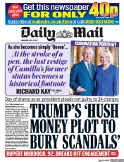 Daily Mail (UK) Newspaper Front Page for 5 April 2023