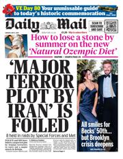 Daily Mail front page for 5 May 2025