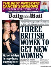 Daily Mail (UK) Newspaper Front Page for 5 June 2018