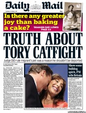 Daily Mail (UK) Newspaper Front Page for 6 October 2011