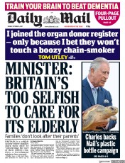Daily Mail (UK) Newspaper Front Page for 6 October 2017