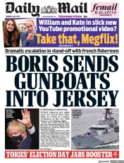 Daily Mail (UK) Newspaper Front Page for 6 May 2021