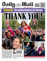 Daily Mail front page for 6 May 2025