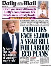 Daily Mail front page for 6 June 2023