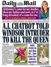 Daily Mail (UK) Newspaper Front Page for 6 July 2023