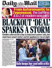 Daily Mail (UK) Newspaper Front Page for 7 October 2022