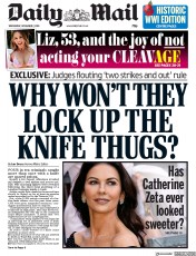 Daily Mail (UK) Newspaper Front Page for 7 November 2018