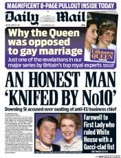 Daily Mail (UK) Newspaper Front Page for 7 March 2016