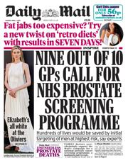 Daily Mail front page for 7 April 2025