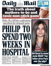 Daily Mail (UK) Newspaper Front Page for 7 June 2013