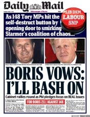 Daily Mail (UK) Newspaper Front Page for 7 June 2022