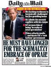 Daily Mail front page for 7 June 2023