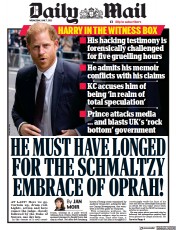 Daily Mail (UK) Newspaper Front Page for 7 June 2023