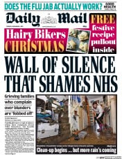 Daily Mail (UK) Newspaper Front Page for 8 December 2015