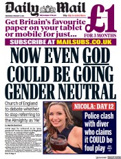 Daily Mail (UK) Newspaper Front Page for 8 February 2023