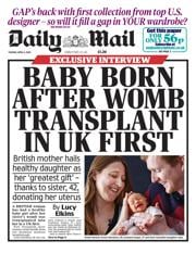 Daily Mail front page for 8 April 2025