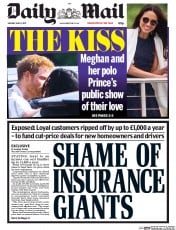 Daily Mail (UK) Newspaper Front Page for 8 May 2017