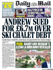 Daily Mail (UK) Newspaper Front Page for 8 May 2020