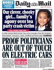 Daily Mail (UK) Newspaper Front Page for 8 July 2023