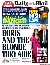 Daily Mail (UK) Newspaper Front Page for 8 September 2018