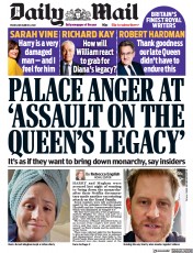 Daily Mail (UK) Newspaper Front Page for 9 December 2022