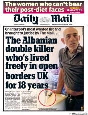 Daily Mail (UK) Newspaper Front Page for 9 June 2016