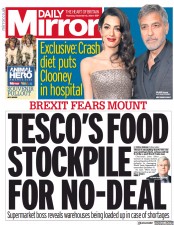 Daily Mirror (UK) Newspaper Front Page for 10 December 2020