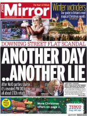 Daily Mirror (UK) Newspaper Front Page for 10 December 2021