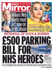 Daily Mirror (UK) Newspaper Front Page for 10 February 2021