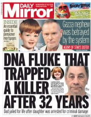 Daily Mirror (UK) Newspaper Front Page for 10 May 2016